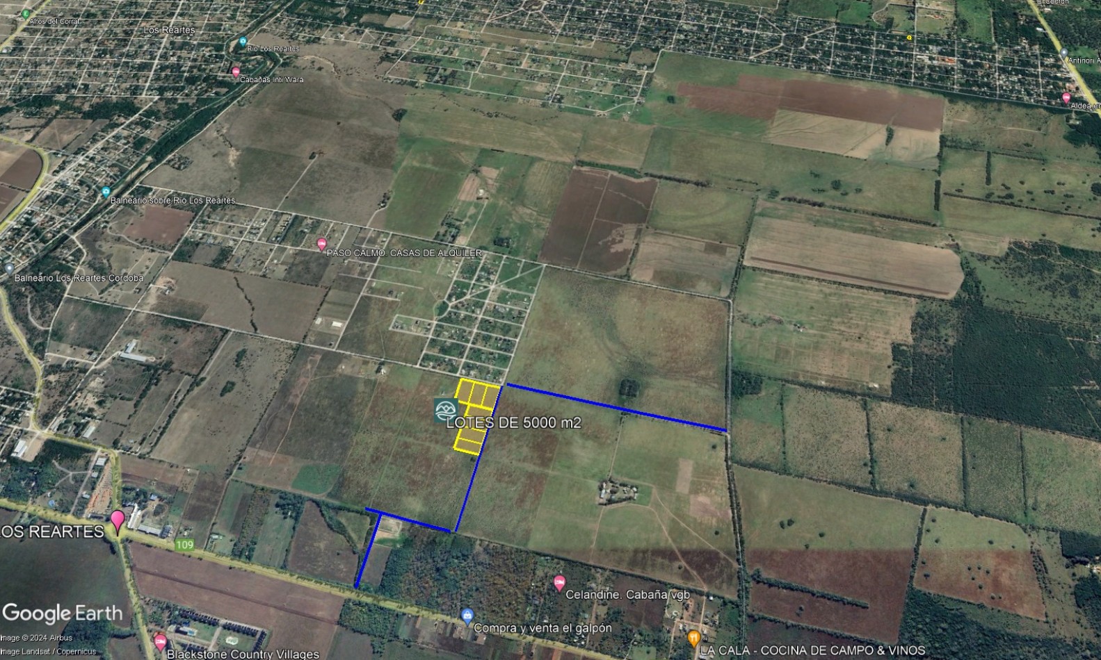 Lotes en venta en Los Reartes de 5200 m2 -CON FINANCIACION